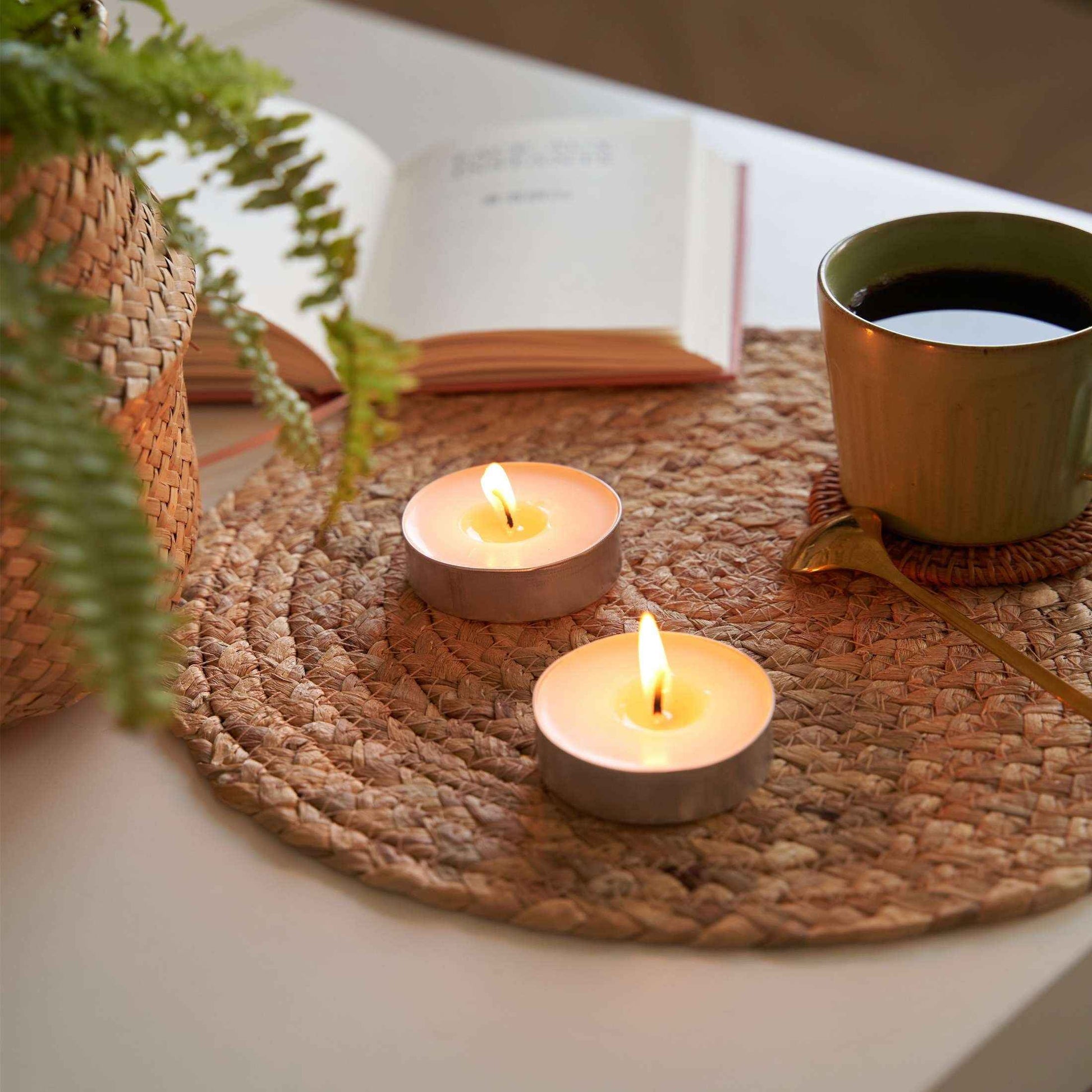 Mainstays White Unscented Indoor/Outdoor Oversized Tealight Candles – Long-Lasting & Versatile Ambiance