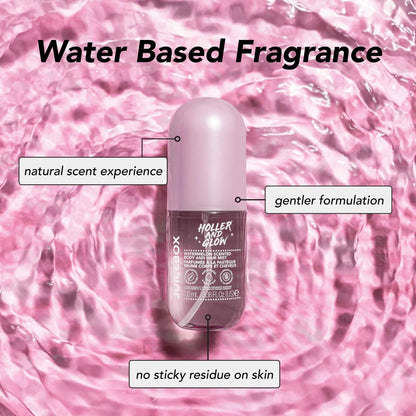 Holler and Glow Juice Box Body & Hair Mist – Fruity Scented, Water-Based | 3.38 fl oz
