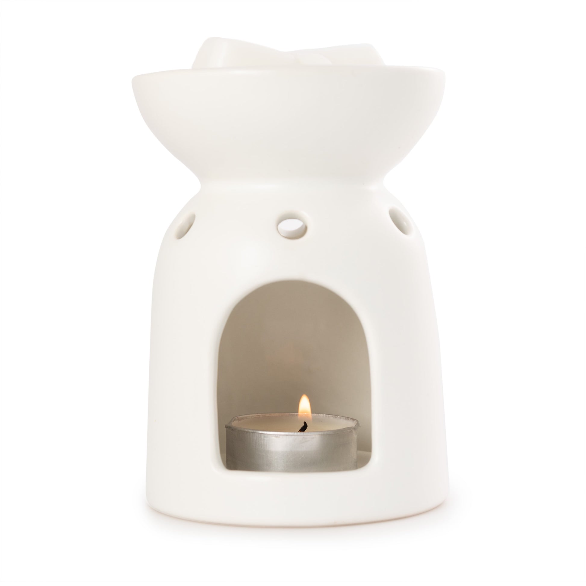 Mainstays Tealight Ceramic Warmer – White, 1 Pc