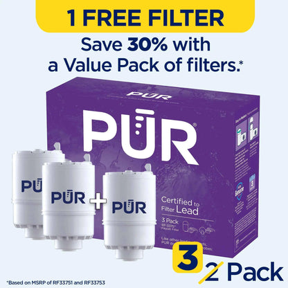PUR RF33753 Faucet Mount Water Replacement Filter – 3-Pack, 9-Month Supply