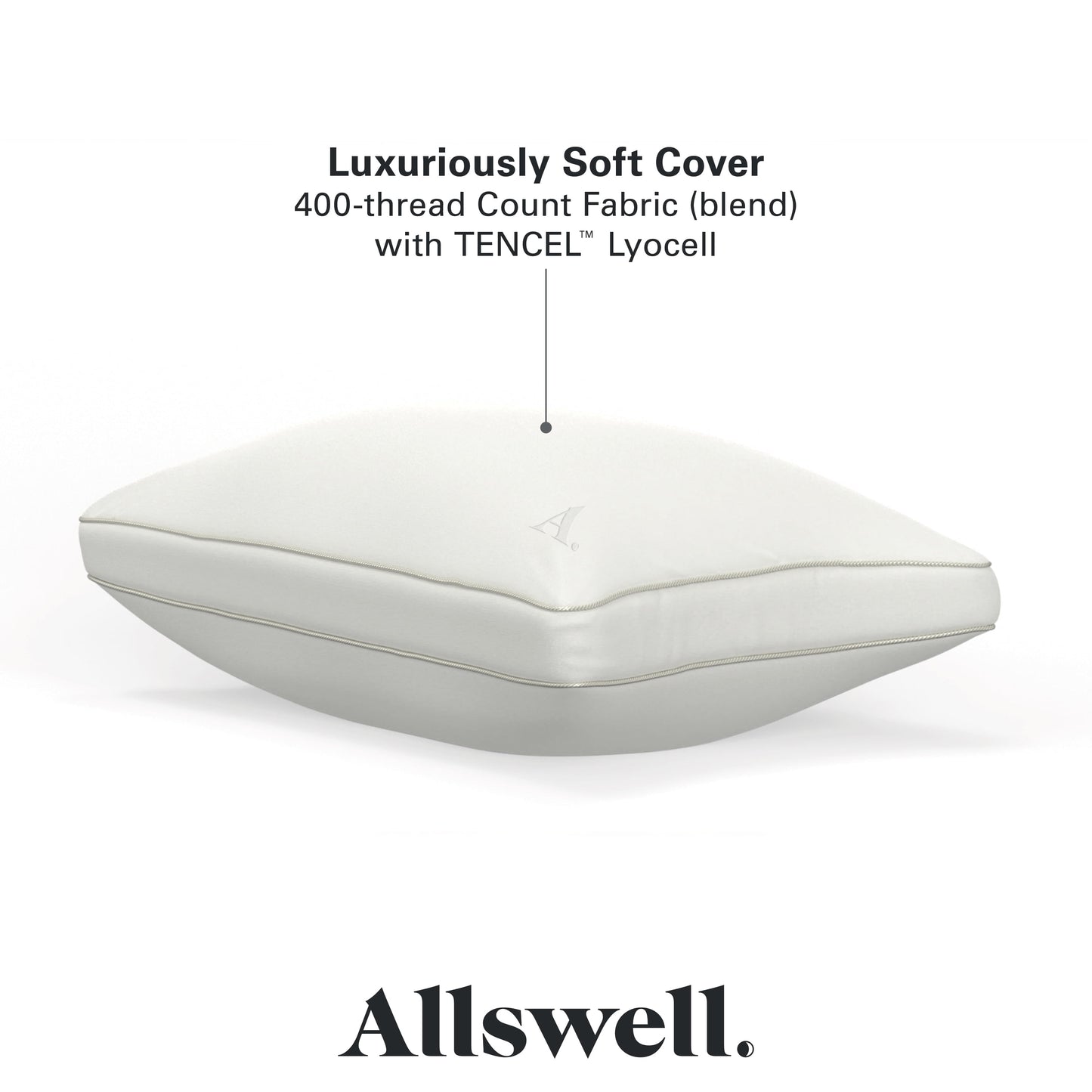 Allswell Down Alternative Bed Pillow - Standard/Queen, Firm, All Positions (1-Pack)