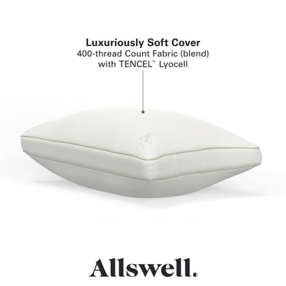 Allswell Down Alternative Bed Pillow - Standard/Queen, Firm, All Positions (1-Pack)