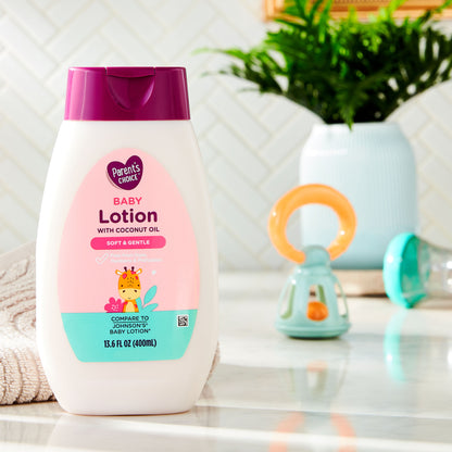 Parent's Choice Baby Lotion – 13.6 fl oz | Gentle Moisturizer for Baby’s Sensitive Skin