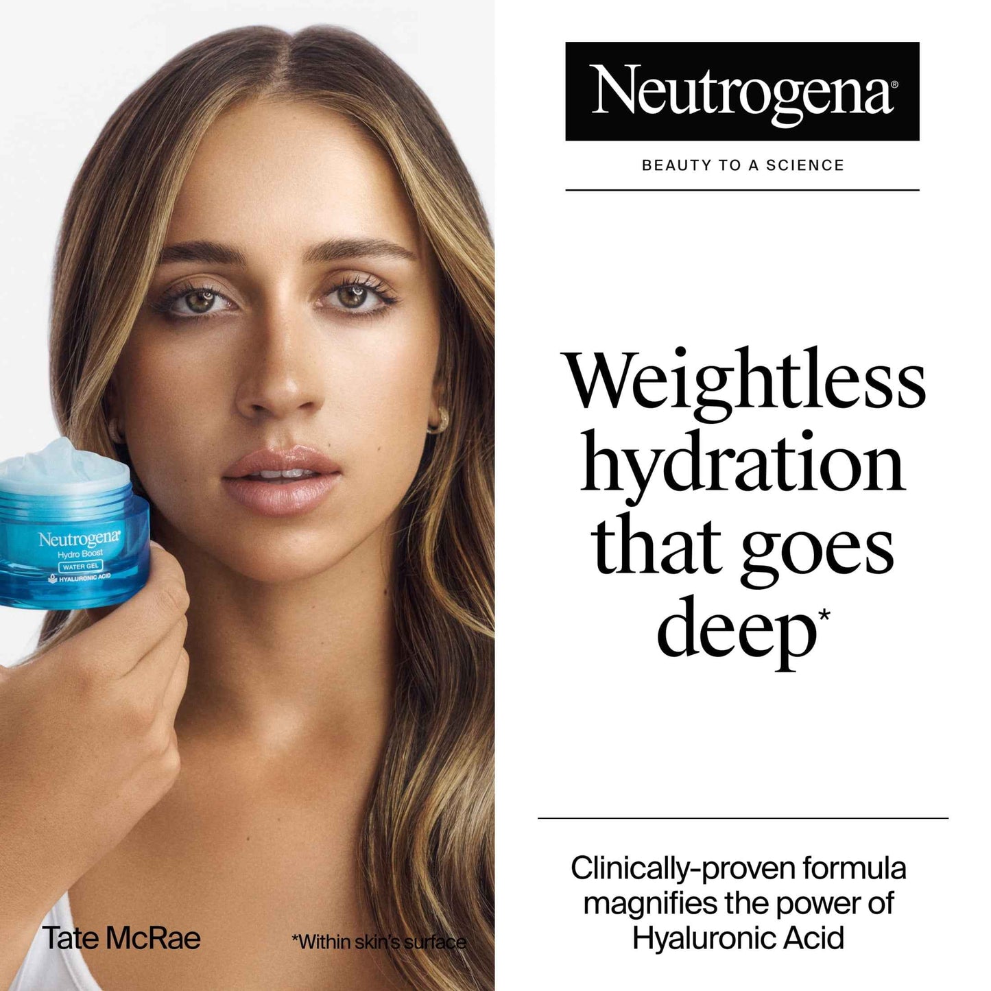 Neutrogena Hydro Boost Water Gel Face Moisturizer – 1.7 oz | Lightweight Hydration with Hyaluronic Acid