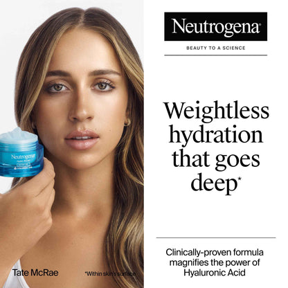 Neutrogena Hydro Boost Water Gel Face Moisturizer – 1.7 oz | Lightweight Hydration with Hyaluronic Acid