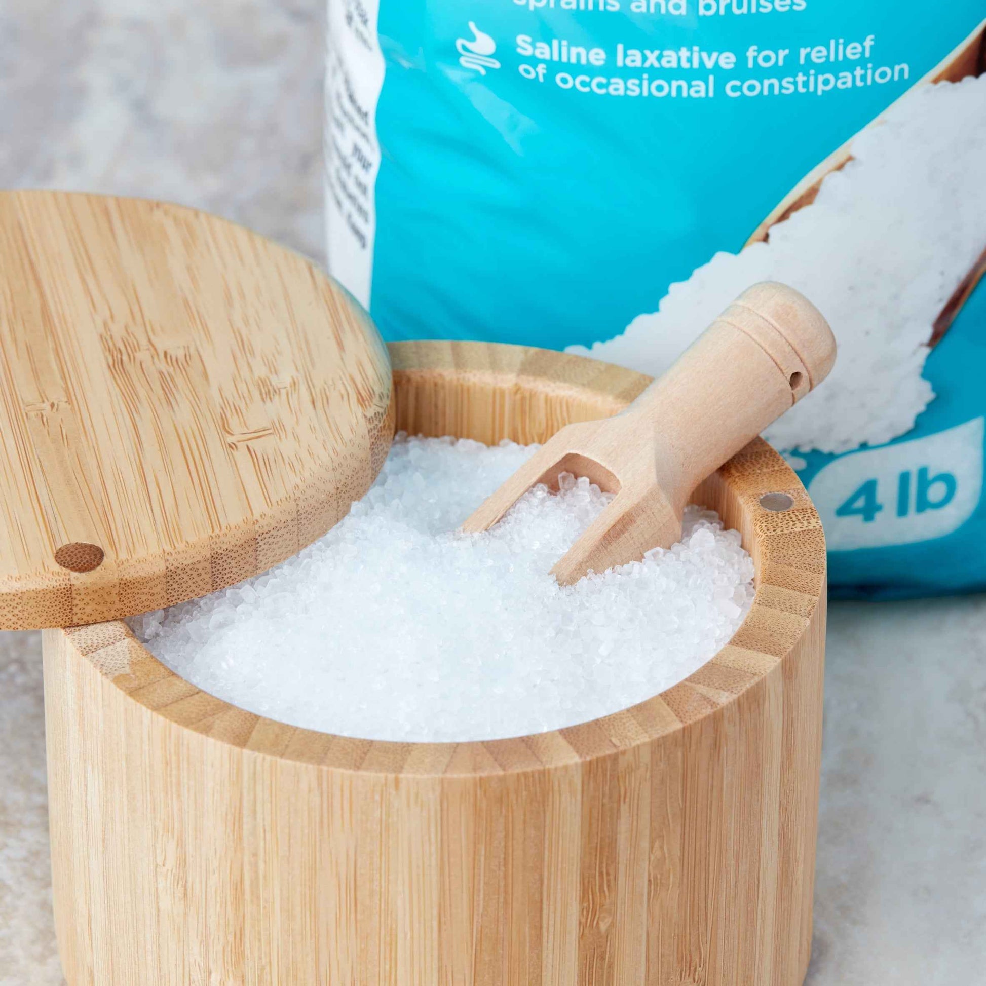 Equate Epsom Salt, Magnesium Sulfate, Unscented – 64 oz (4 lb) Soaking Aid & Muscle Relief