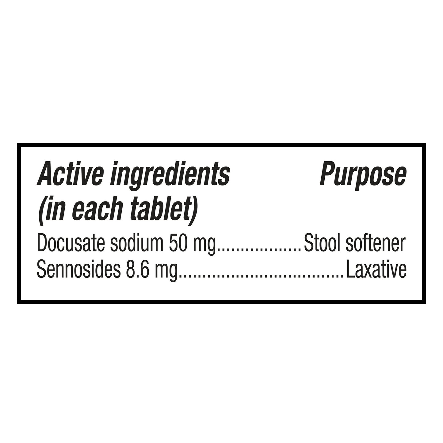 Equate Senna-S Laxative and Stool Softener Tablets for Constipation, 30 Count