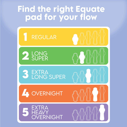 Equate Overnight Maxi Pads with Wings – Size 5, Extra Heavy Overnight Protection
