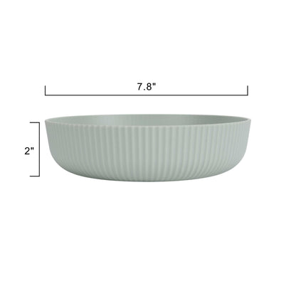Green Eco-Friendly Recycled Plastic Dinner Bowl – 43-Ounce – Durable & Reusable for Indoor & Outdoor Dining