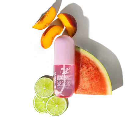 Holler and Glow Juice Box Body & Hair Mist – Fruity Scented, Water-Based | 3.38 fl oz