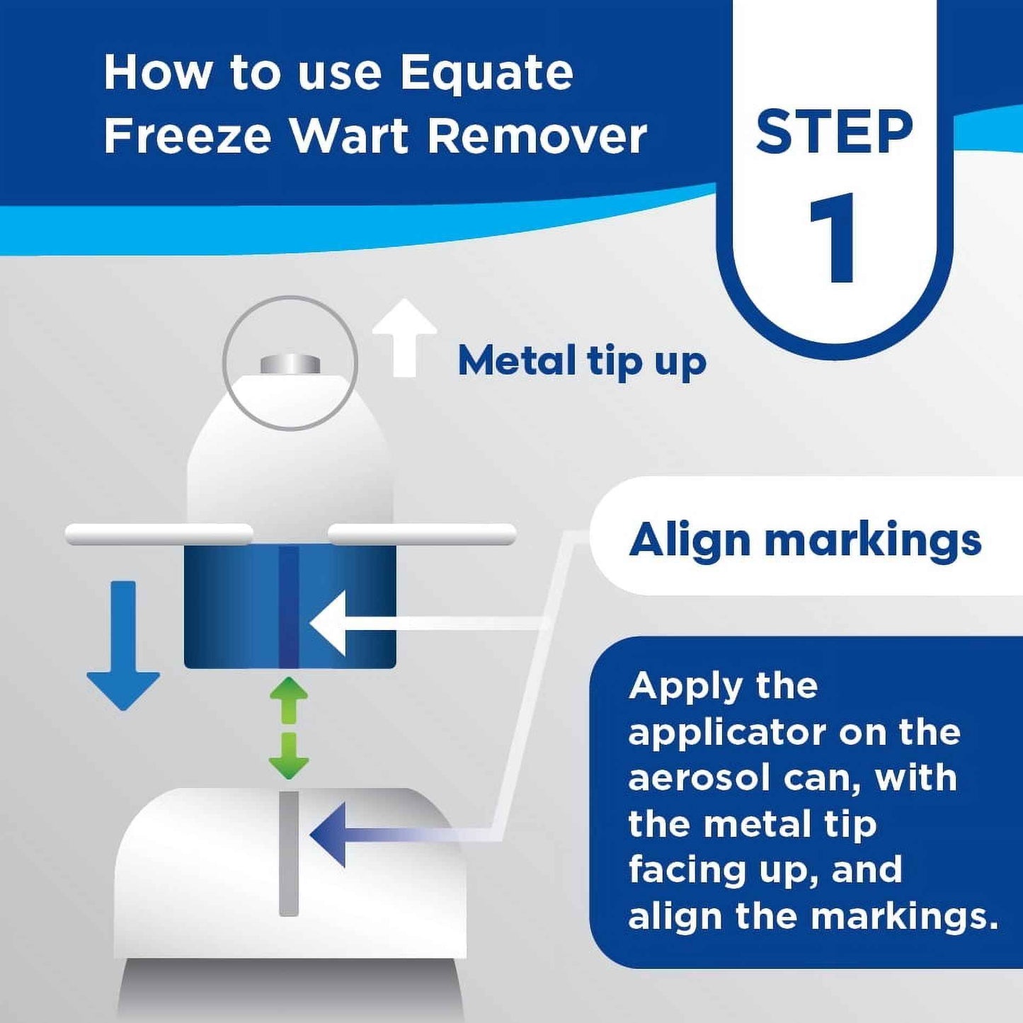 Equate Freeze Wart Remover, 1.6 fl oz – Precision Metal Tip for Common & Plantar Warts