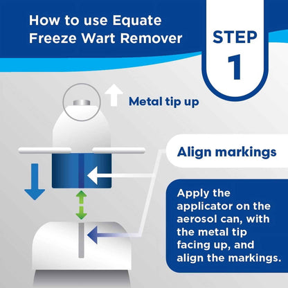 Equate Freeze Wart Remover, 1.6 fl oz – Precision Metal Tip for Common & Plantar Warts