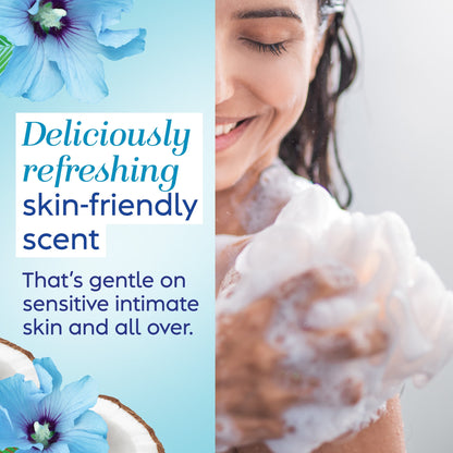 Vagisil Scentsitive Scents Feminine Wash – Coconut Hibiscus, 12 oz | Gentle Daily Cleanser