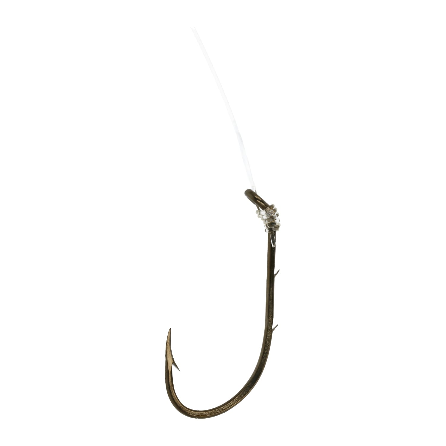 Eagle Claw 139H-1 Baitholder Snell Hook, Size 1, Bronze – Pre-Snelled Fishing Hook for Live & Prepared Bait