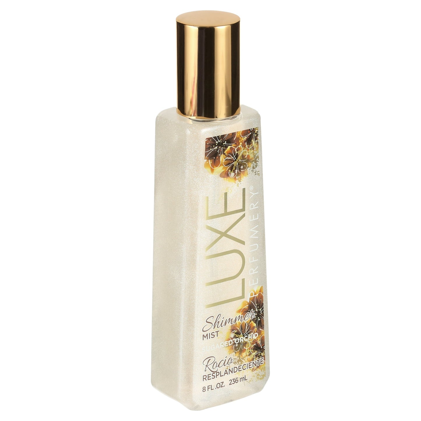 Luxe Perfumery Shimmer Body Mist for Women – Sugared Orchid Fragrance, 8.0 fl oz