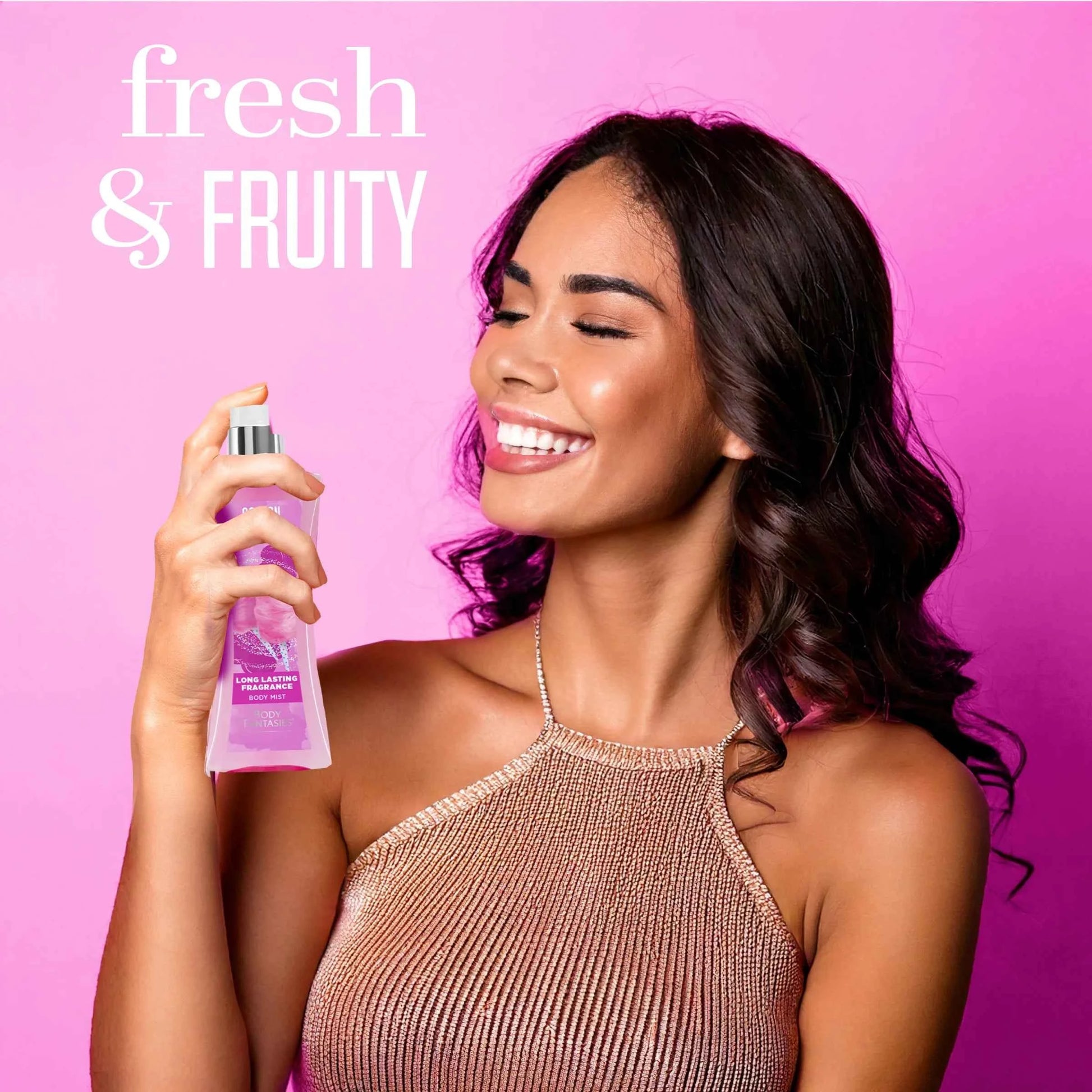 Body Fantasies Cotton Candy Body Spray for Women – 3.2 fl oz