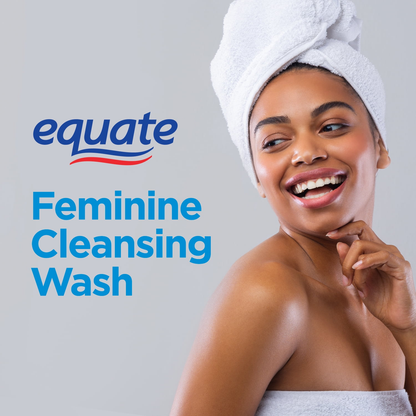 Equate Feminine Cleansing Wash – Unscented, 13 fl oz, pH-Balanced for Sensitive Skin