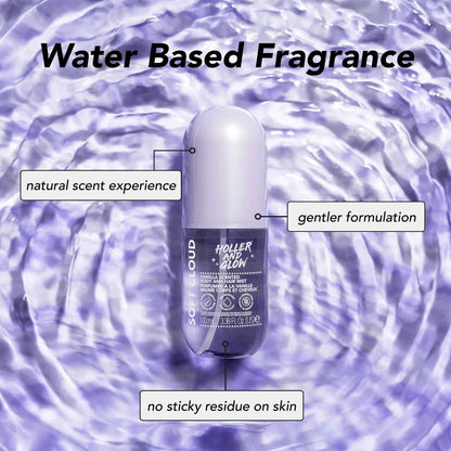 Holler and Glow Soft Cloud Body & Hair Mist – Sweet Scented, Water-Based | 3.38 fl oz