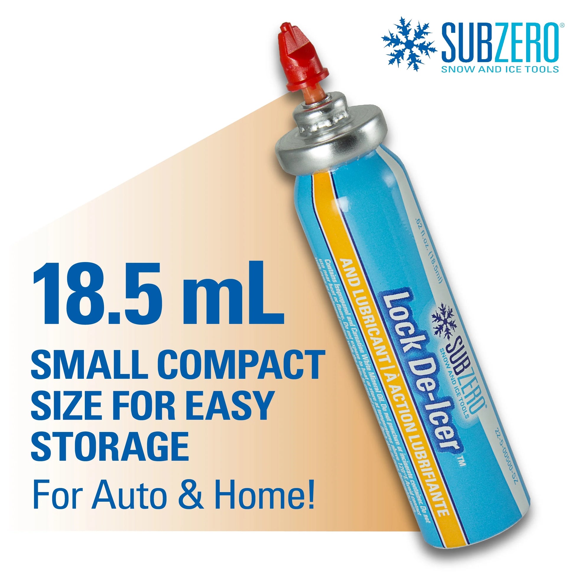 SubZero Lock De-Icer – 0.63 fl oz | Ice & Snow Removal Spray SubZero