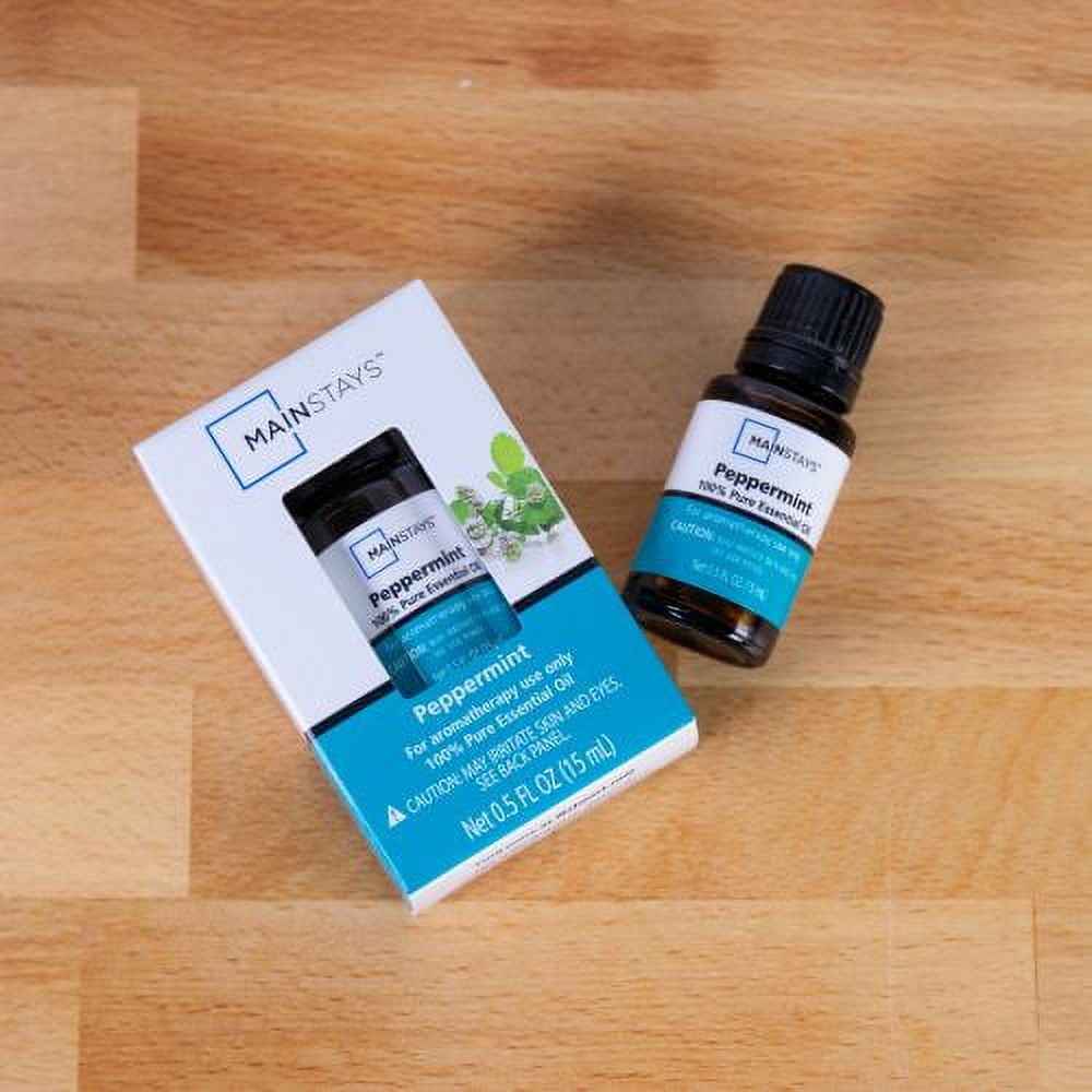 Mainstays Pure Peppermint Essential Oil, 15 mL – 1 Pack