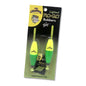 Betts Mr. Crappie Flo‑Glo Lighted Bobbers – 2.5″ Cigar Shape (Yellow/Green) – 2‑Pack | Night Fishing High Visibility Slip‑Fixed Depth