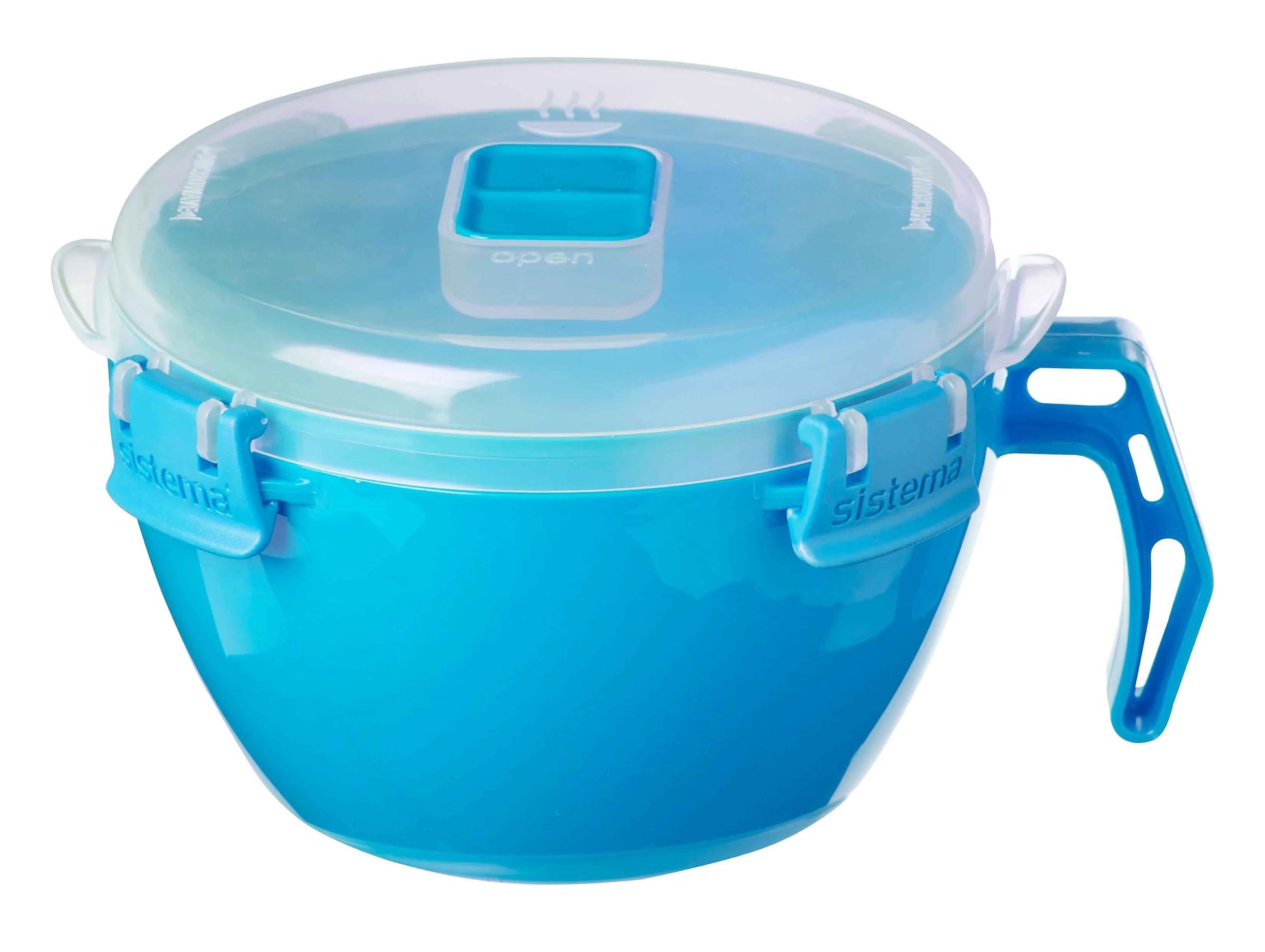 Sistema Klip It 31.7 Oz Noodle Bowl – Microwave Safe, BPA-Free, Vented Lid, Assorted Color (1 Pack)