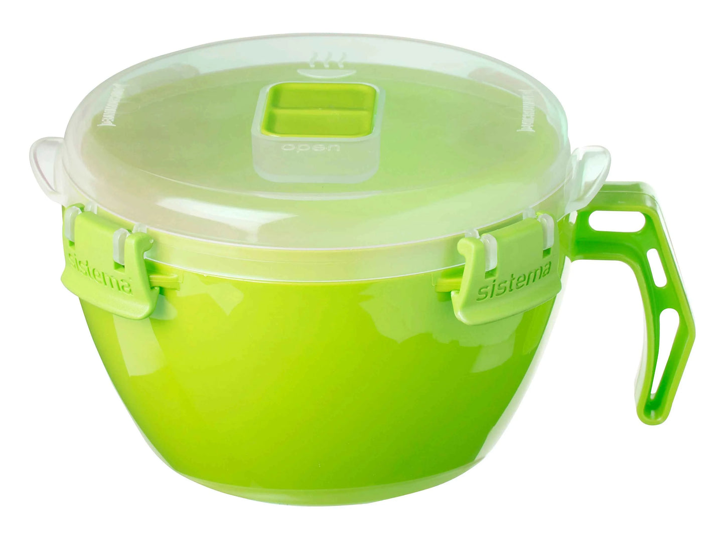 Sistema Klip It 31.7 Oz Noodle Bowl – Microwave Safe, BPA-Free, Vented Lid, Assorted Color (1 Pack)