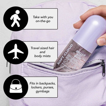 Holler and Glow Soft Cloud Body & Hair Mist – Sweet Scented, Water-Based | 3.38 fl oz