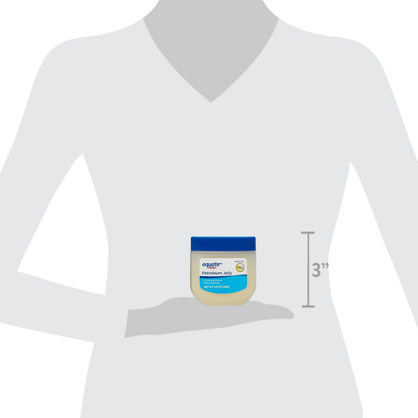 Equate 100% Pure Petroleum Jelly – 3.75 oz | Skin Protectant for Dry Skin Relief