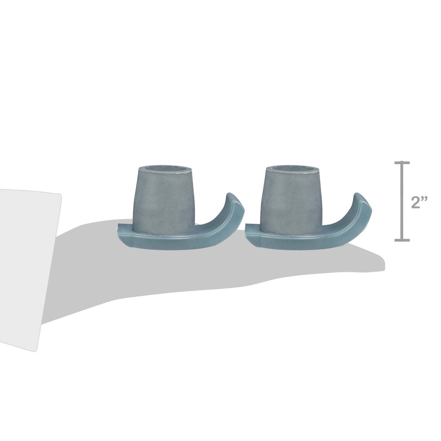 Equate Walker Ski Glides – Gray, 2-Pack, Easy-Slide Rear Walker Glides for Smooth Mobility