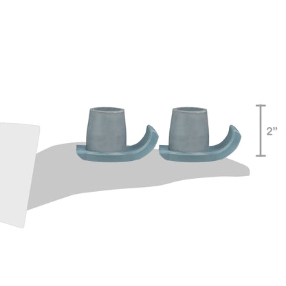 Equate Walker Ski Glides – Gray, 2-Pack, Easy-Slide Rear Walker Glides for Smooth Mobility