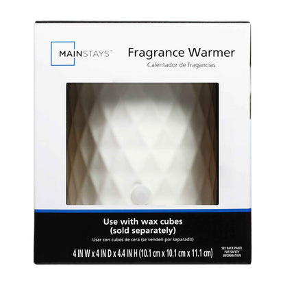 Mainstays Electric 18-Watt Diamond Ceramic Wax Melt Warmer – White