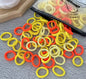 100Pcs Hair Bands for Children – Colorful Nylon Scrunchie Hair Ties, Elastic Hair Leagues for Girls