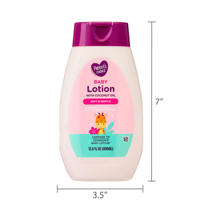 Parent's Choice Baby Lotion – 13.6 fl oz | Gentle Moisturizer for Baby’s Sensitive Skin