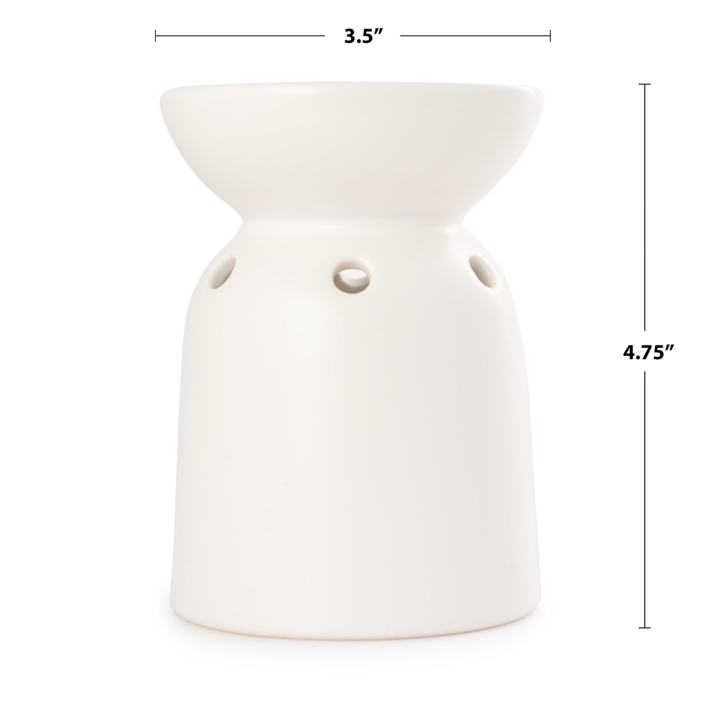 Mainstays Tealight Ceramic Warmer – White, 1 Pc