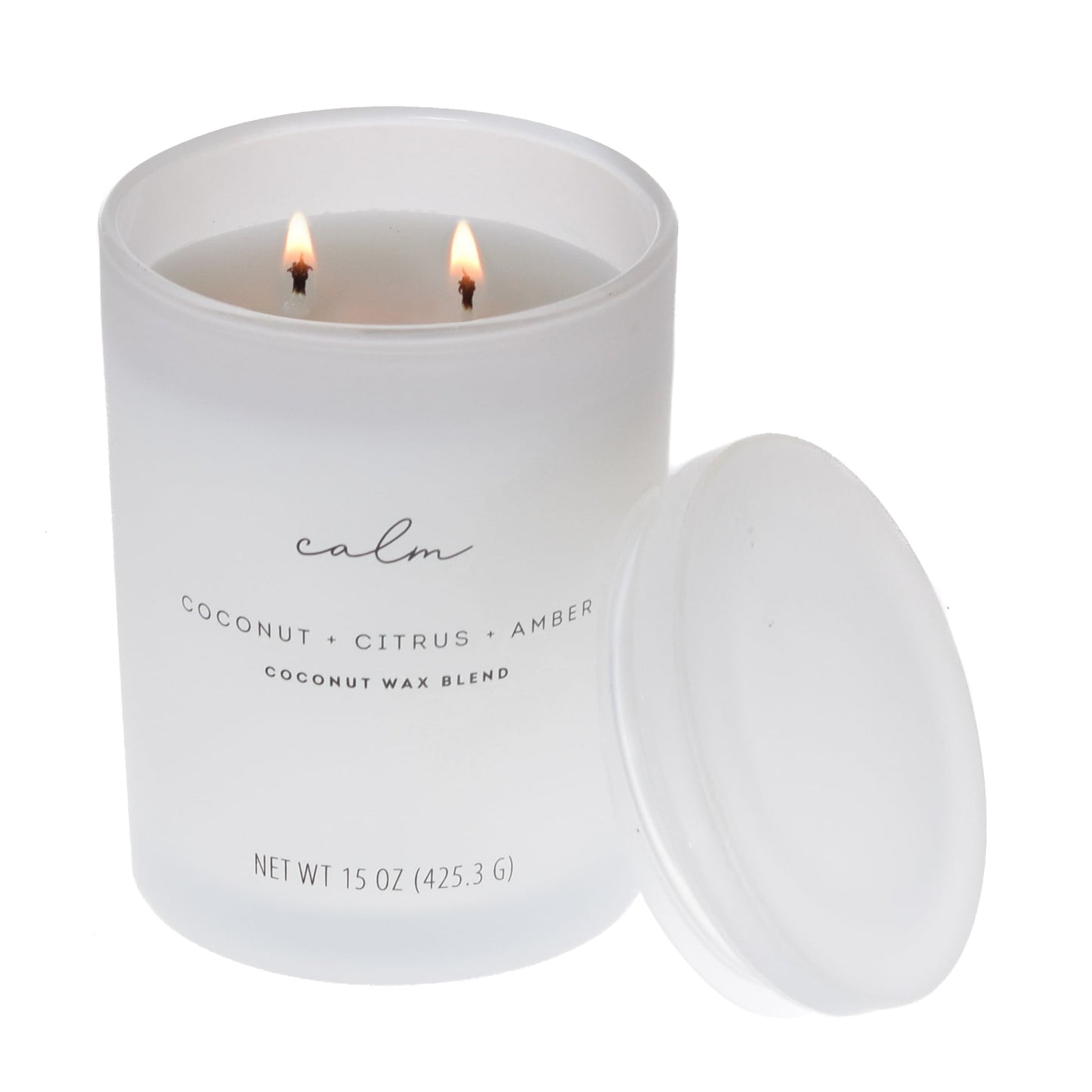 Allswell Calm Scented 2‑Wick Spa Jar Candle – Coconut · Citrus · Amber – 15 oz