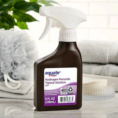 Equate 3% Hydrogen Peroxide Topical Solution Antiseptic Spray, 8 fl oz