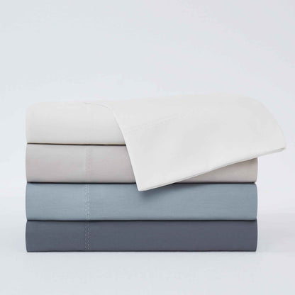 Allswell 6-Piece Dark Gray Cotton Lyocell Blend Bed Sheet Set – 300 Thread Count, Queen Size