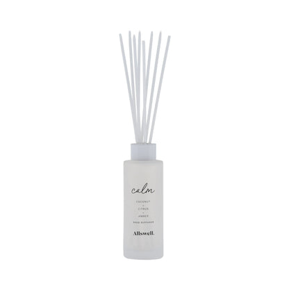 Allswell Calm Scented Reed Diffuser – Coconut · Citrus · Amber – 3 fl oz (90 mL) with 8 Reeds