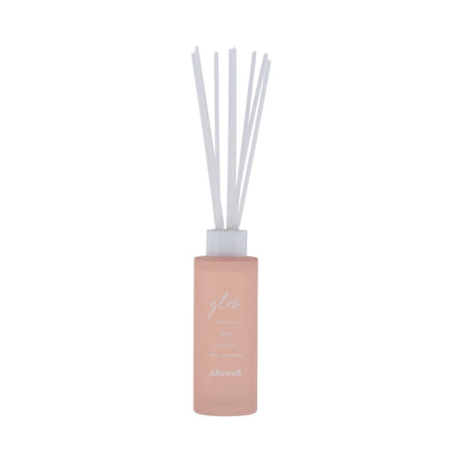 Allswell Glow Scented Reed Diffuser – Vanilla, Pear & Coconut – 3 Fl Oz (90mL) with 8 Synthetic Reeds
