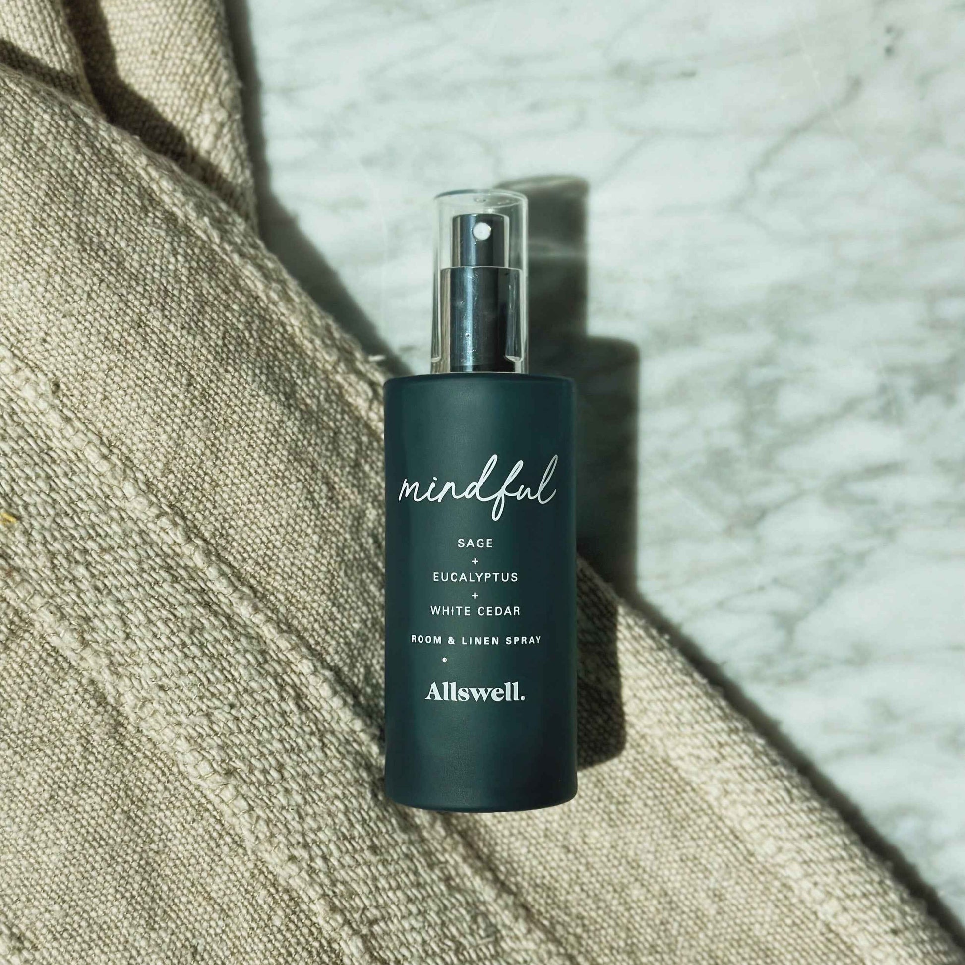 Allswell Mindful Room & Linen Spray – Sage, Eucalyptus & White Cedar – 3.4 fl oz (100mL)