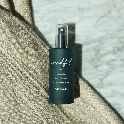 Allswell Mindful Room & Linen Spray – Sage, Eucalyptus & White Cedar – 3.4 fl oz (100mL)