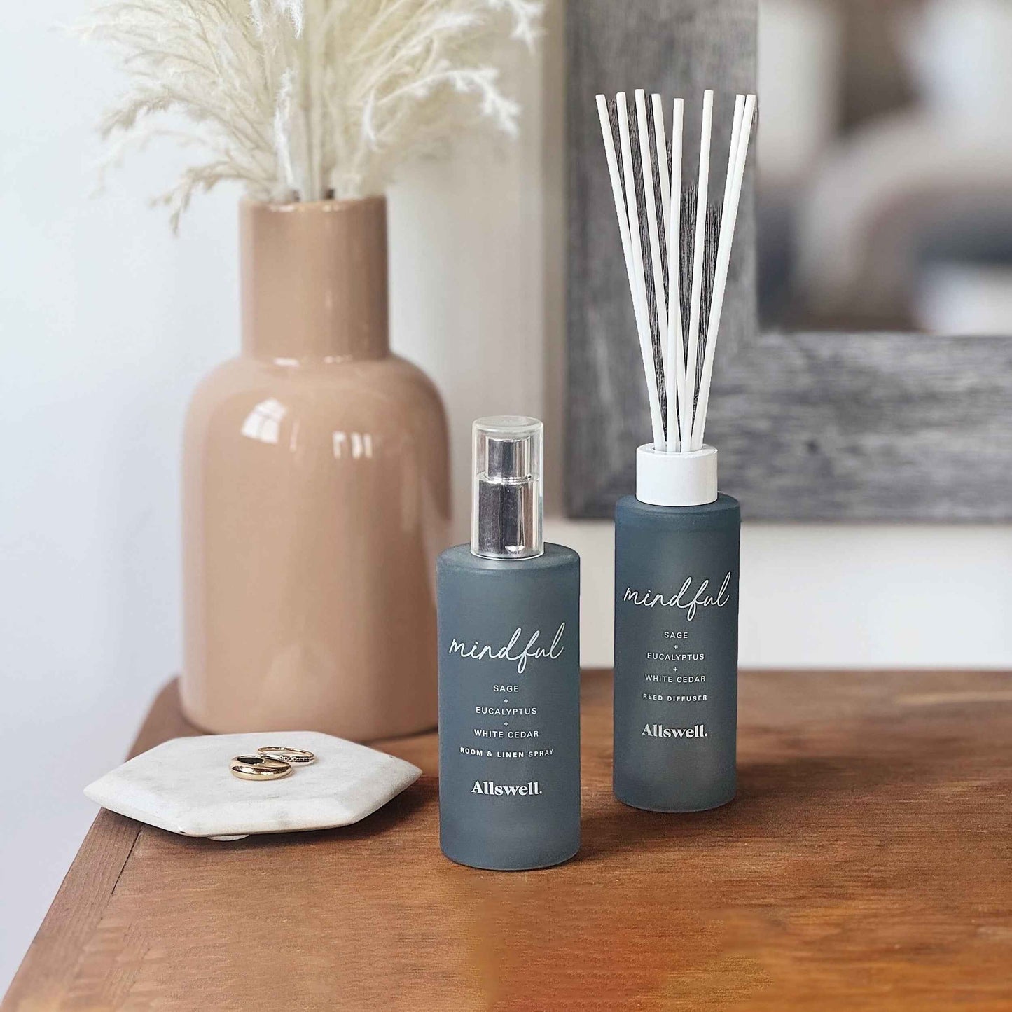 Allswell Mindful Room & Linen Spray – Sage, Eucalyptus & White Cedar – 3.4 fl oz (100mL)