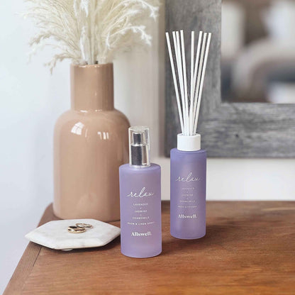 Allswell Relax Room & Linen Spray – Lavender, Jasmine & Chamomile – 3.4 fl oz (100mL)