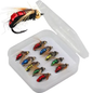 Artificial Insect Scud Fly Worm Fishing Lures – Brass Bead Head Fast Sinking Trout Bait – 10 pcs Set MegoDeals