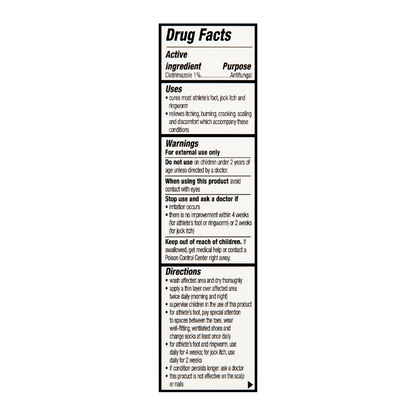 Equate Athlete's Foot Antifungal Cream, 0.5 oz Equate