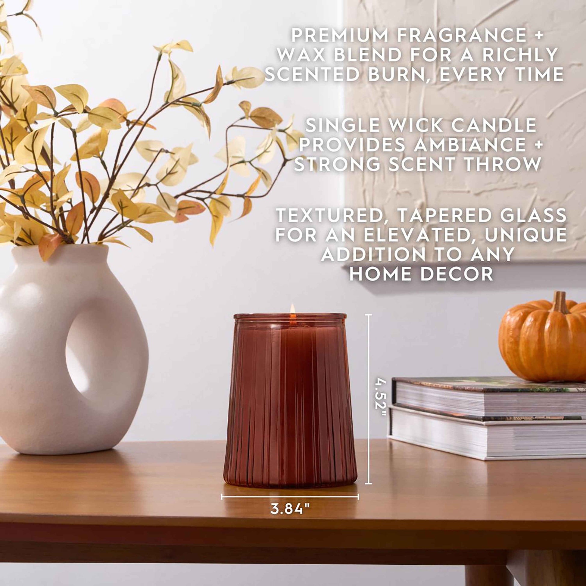 Better Homes and Gardens Firewood and Spice Candle 16.1oz | Warm Smoky Fall Scented Candle