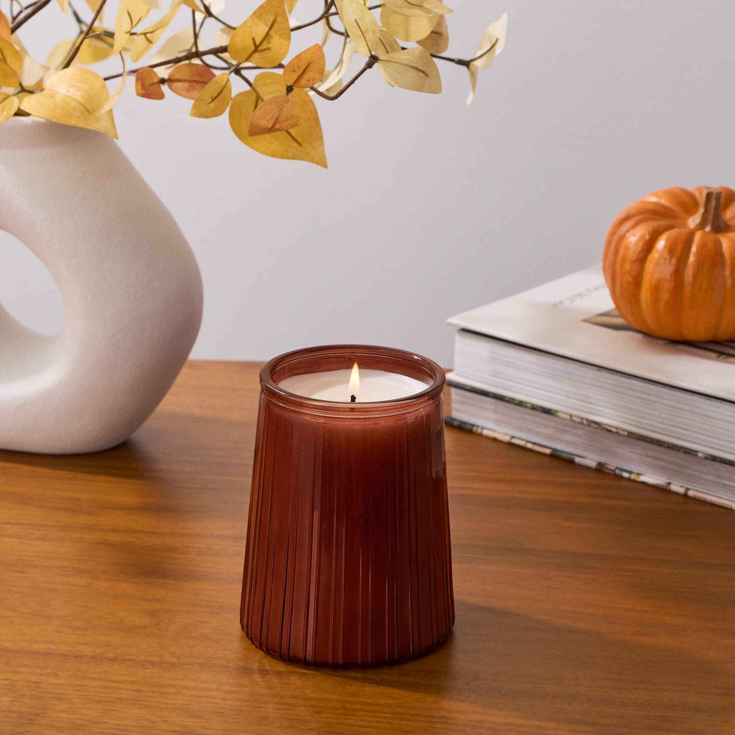 Better Homes and Gardens Firewood and Spice Candle 16.1oz | Warm Smoky Fall Scented Candle