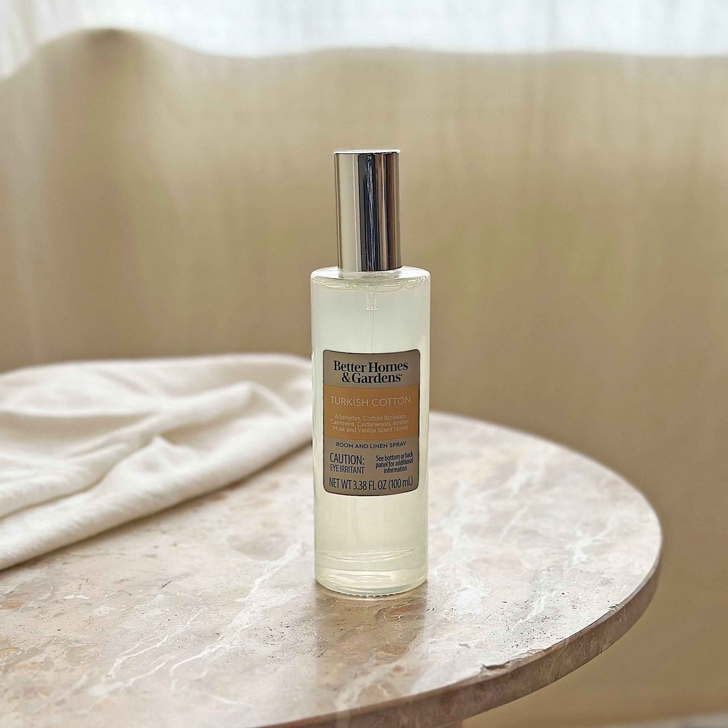 Better Homes and Gardens Turkish Cotton Room & Linen Spray – 3.38 fl oz (100mL)