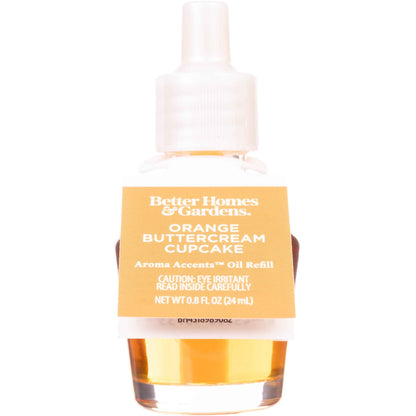 BHG Aroma Accent Fragrance Oil Refill – Orange Buttercream & Cupcake – Sweet & Inviting Home Scent